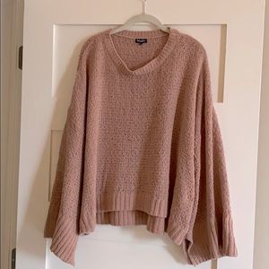 Chenille, slouchy Mauve Sweater - Splendid XL